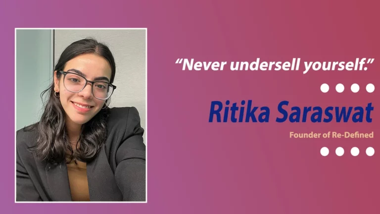 Ritika Saraswat, Founder of Re-Defined, Shares Her Entrepreneurial Journey with a Non-Profit Organization