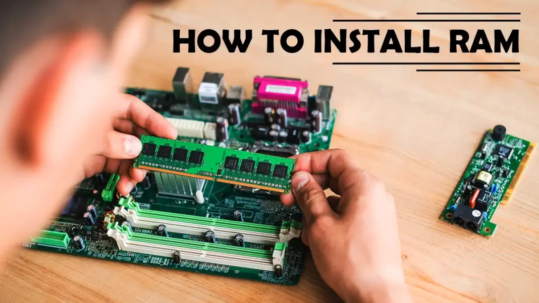 how to install RAM