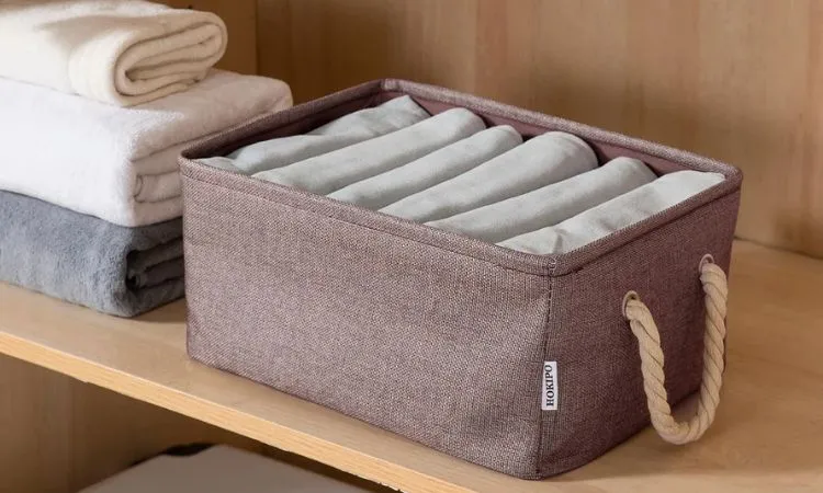 Eco-Friendly Foldable Baskets for Wardrobe