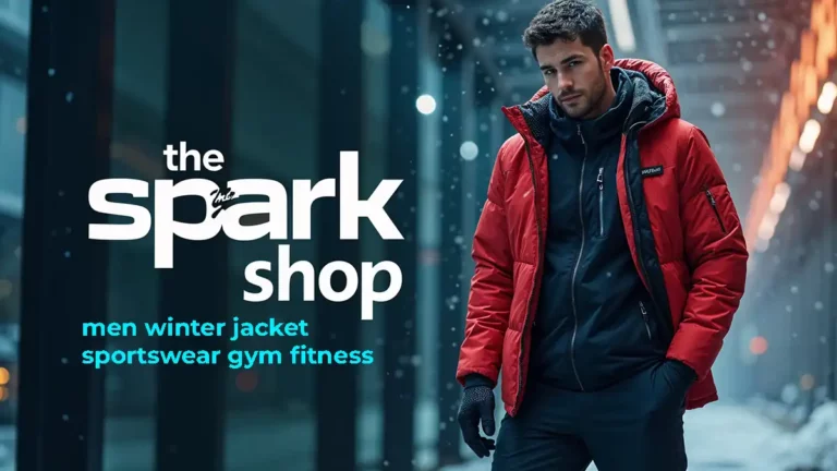 the spark shop men winter jacket sportswear gym fitness