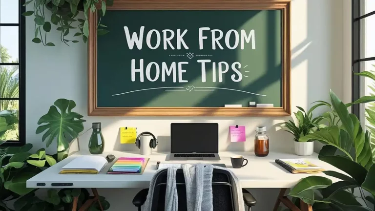 Work from home tips