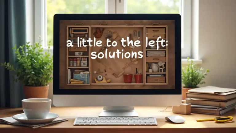 a little to the left solutions