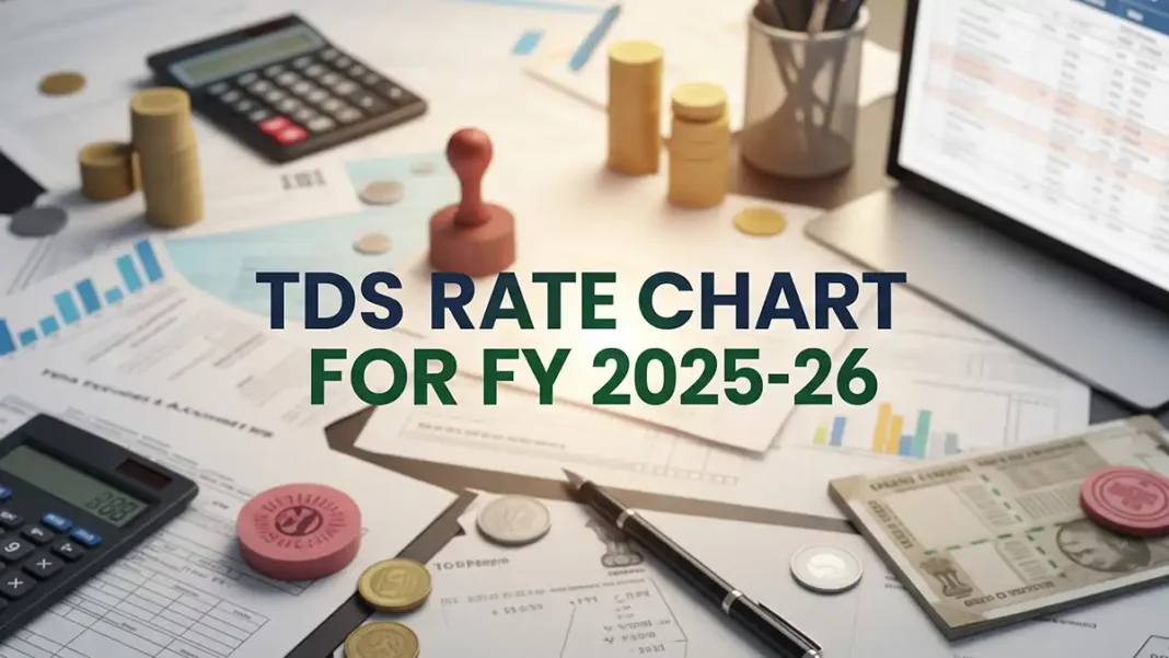 tds rate chart for fy 2025-26