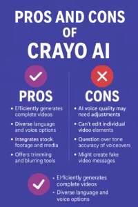 pros and cons of crayo AI